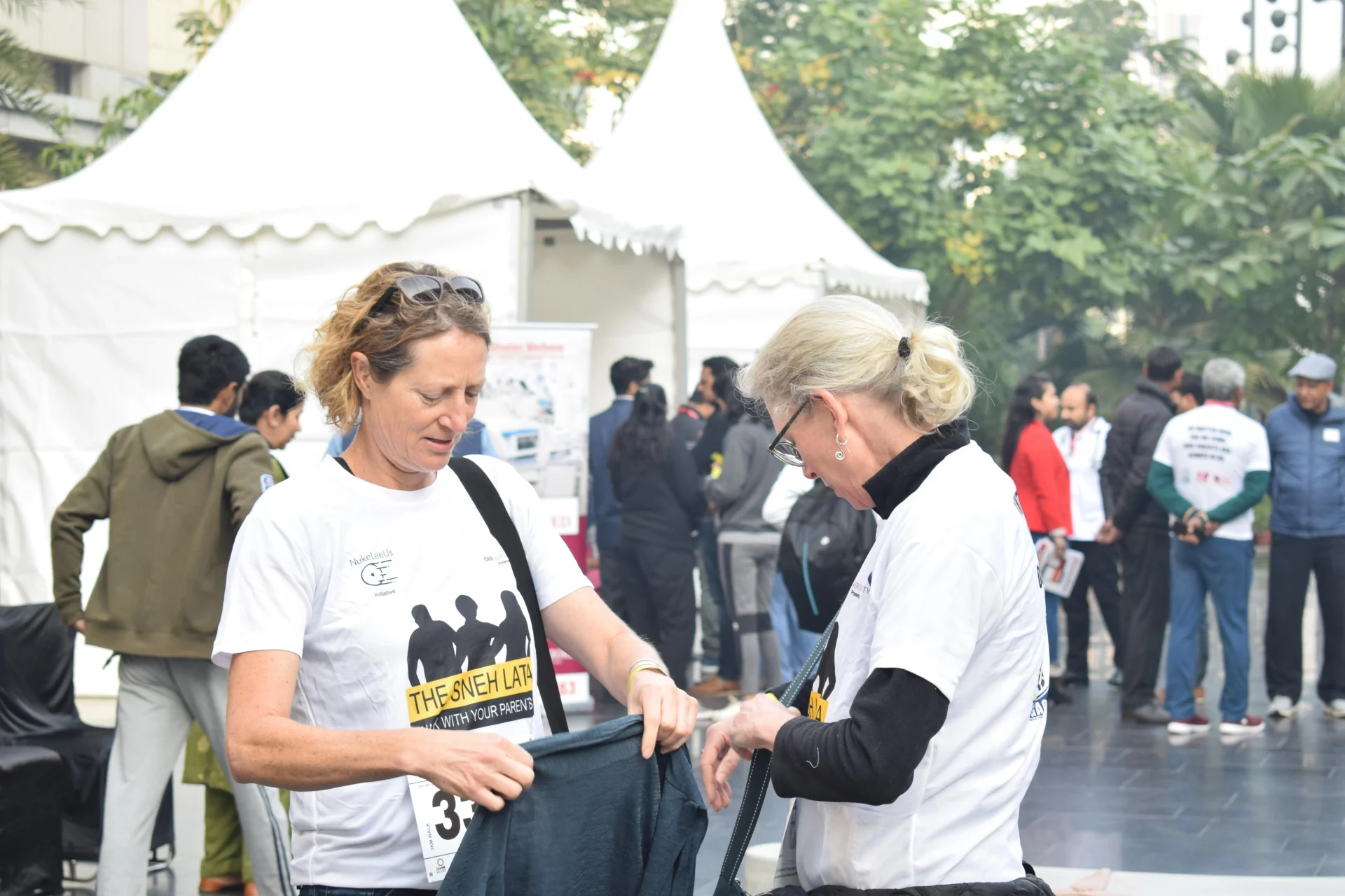 Participants sharing a moment at Walk With Your Parents